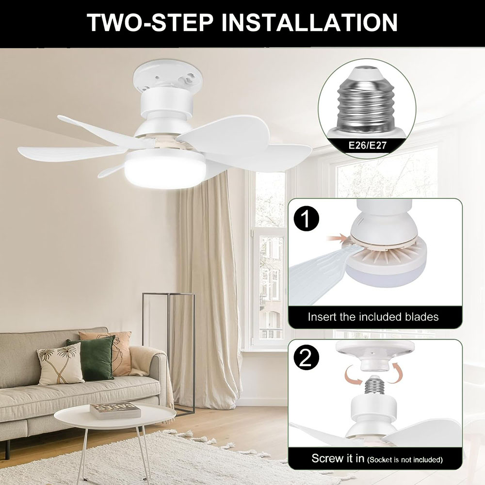 Remote Control LED Ceiling Fan with Lighting Lamp CL670picture6
