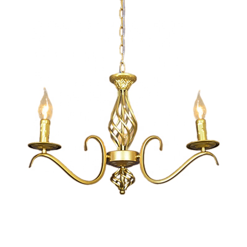 Customizable Modern American Iron Candle Chandelier CHA430