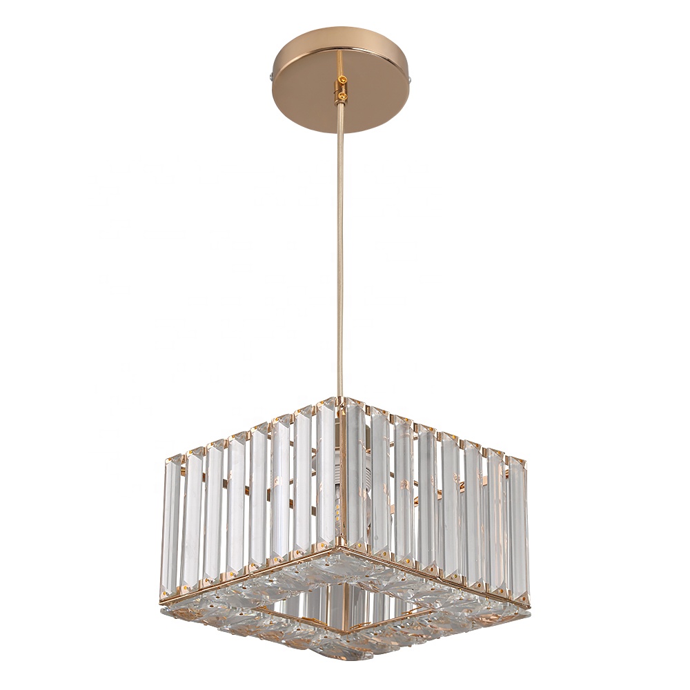 Modern E27 Bulb Crystal Gold Chandelier CHA460