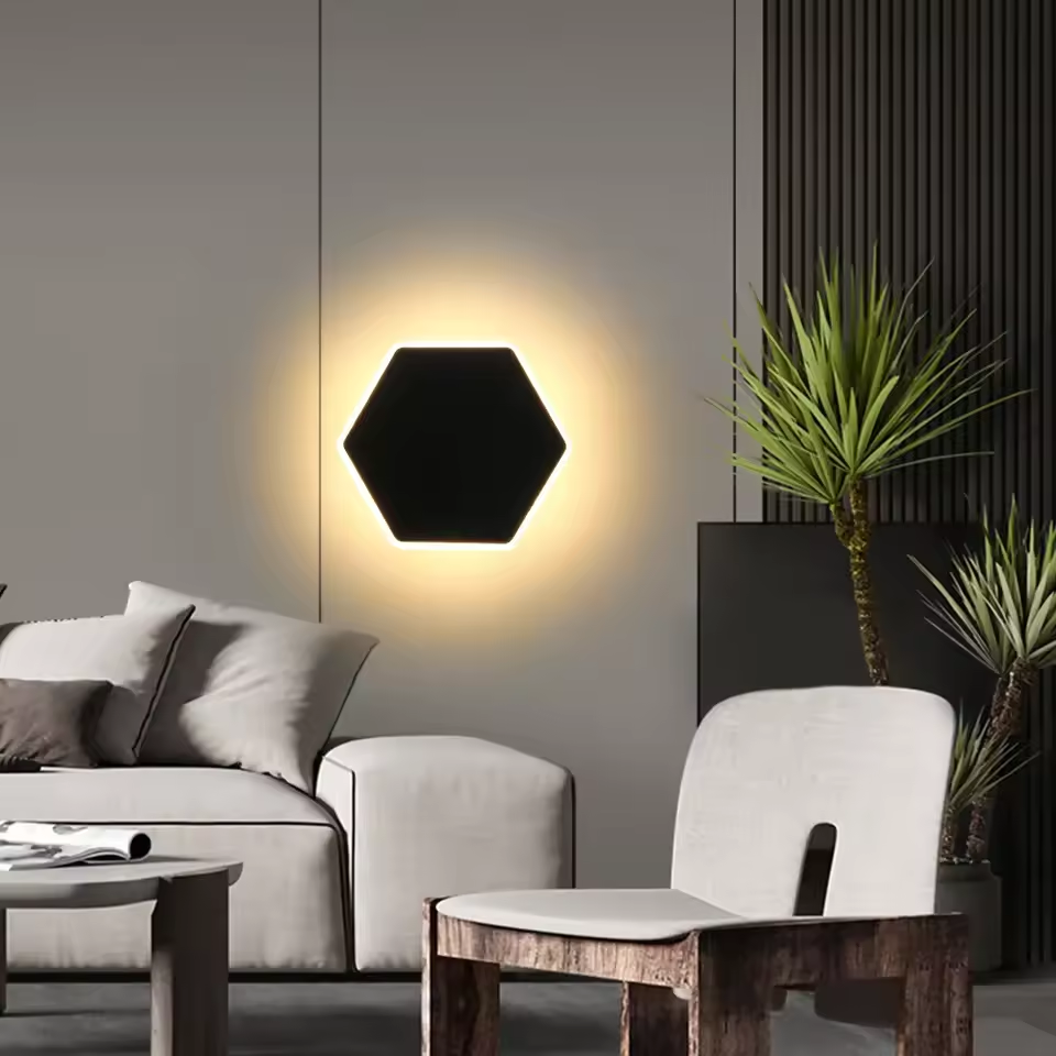 Creative Foyer Living Room Black square LED Wall Lamp WL2670picture4