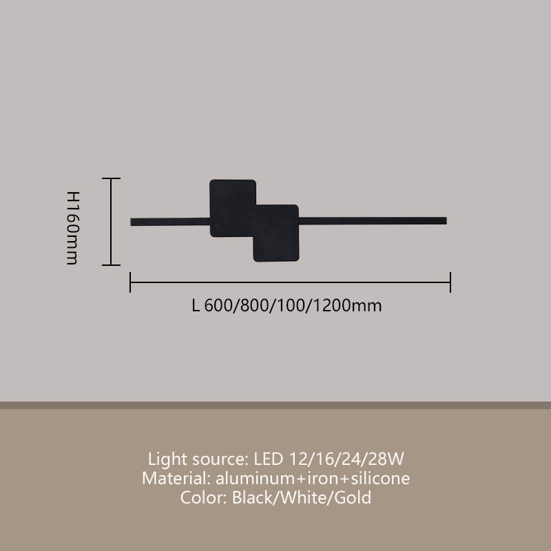 Modern Bedside Background Wall Decoration LED Wall Lamp WL2810picture3