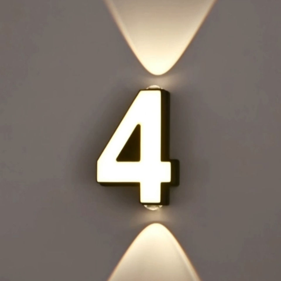 Modern Creative Outdoor Waterproof Letter Number Wall Lamp WL2850picture4