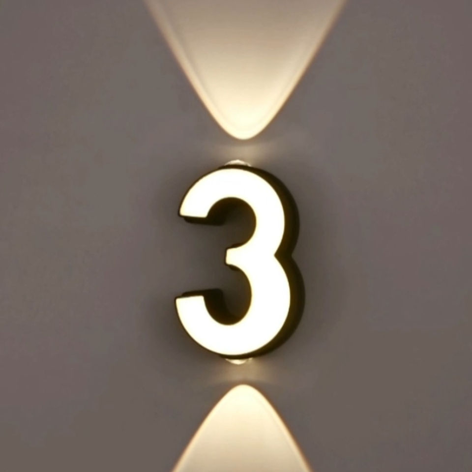 Modern Creative Outdoor Waterproof Letter Number Wall Lamp WL2850picture5