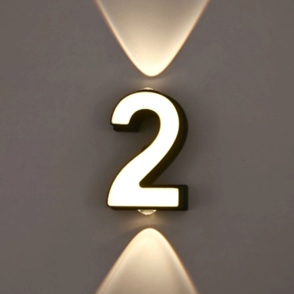Modern Creative Outdoor Waterproof Letter Number Wall Lamp WL2850picture6