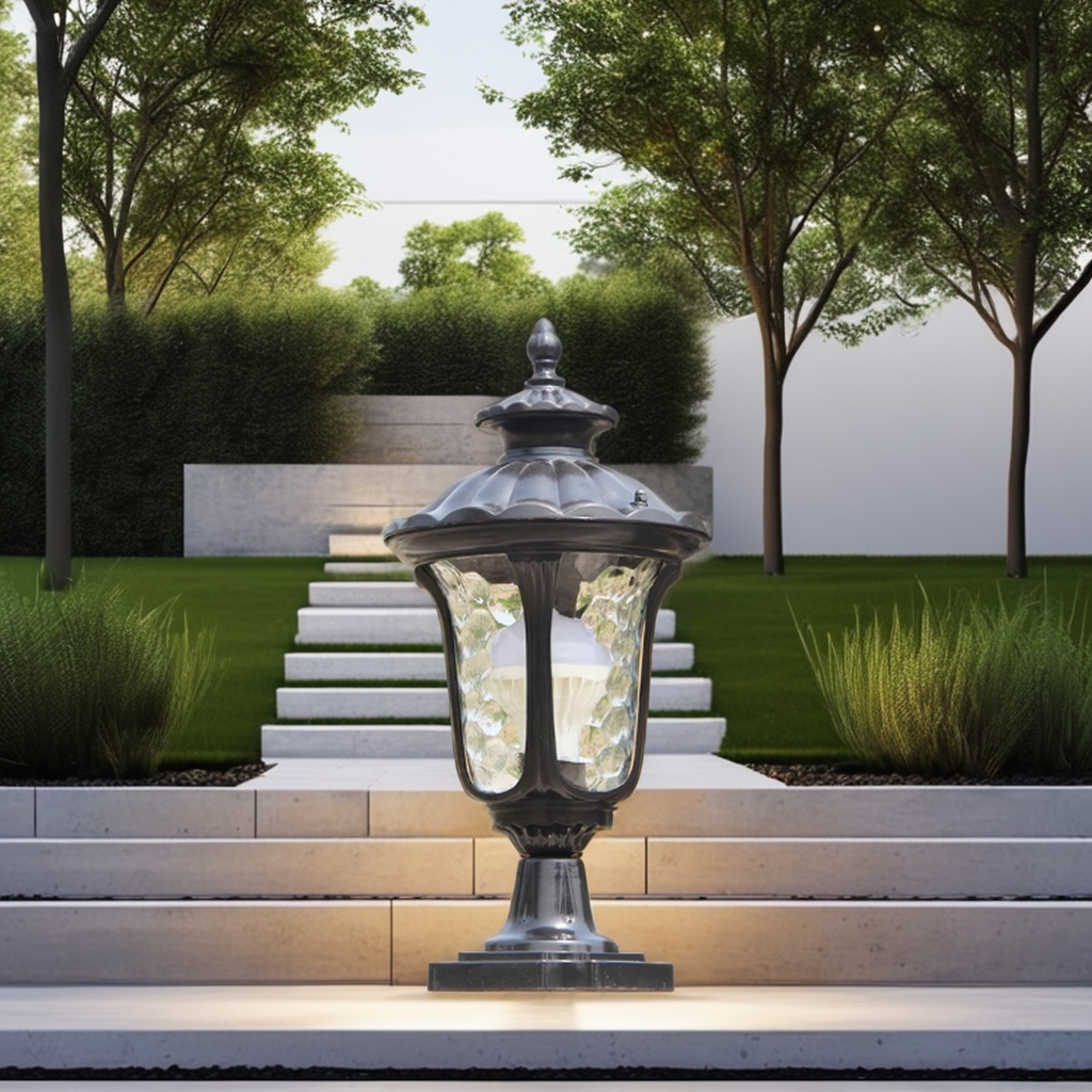 Modern Outdoor Garden IP65 Waterproof Aluminum Fence Pillar Light PLR1800picture2