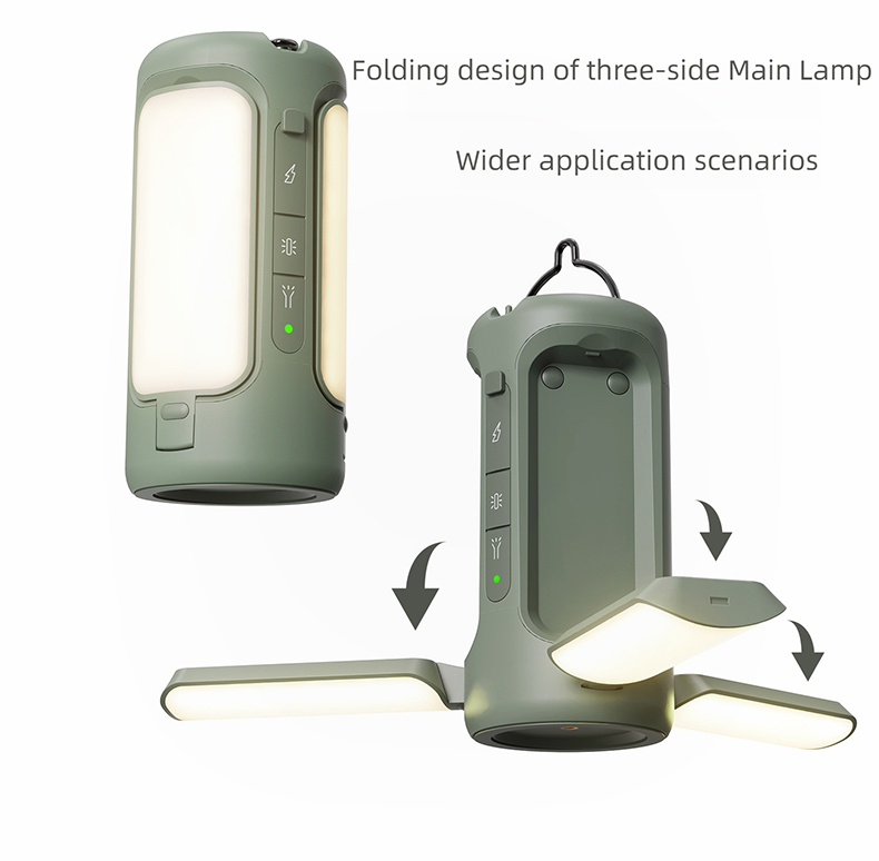Outdoor Camping Lamp Atmosphere Lamp Comes with Flashlight Power Bank Multifunctio<i></i>nal High Brightness Camping Lamp