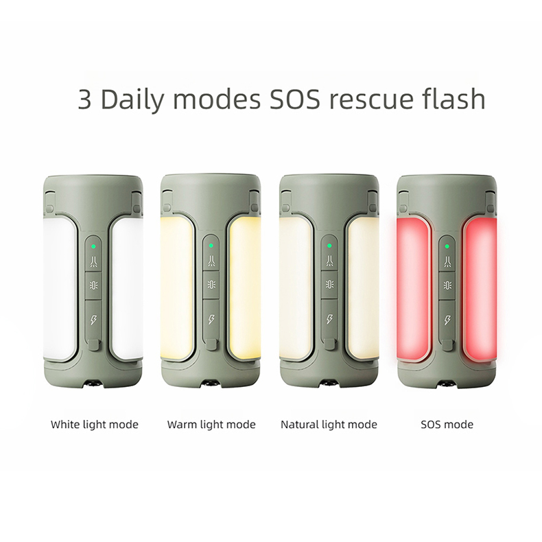 Outdoor Camping Lamp Atmosphere Lamp Comes with Flashlight Power Bank Multifunctio<i></i>nal High Brightness Camping Lamp