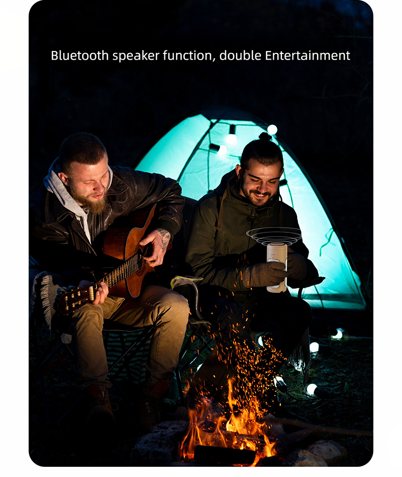 Outdoor Camping Lamp Atmosphere Lamp Comes with Flashlight Power Bank Multifunctio<i></i>nal High Brightness Camping Lamp
