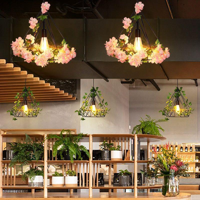 New Nordic Restaurant Chandelier Industrial Style Retro American LED Lamps
