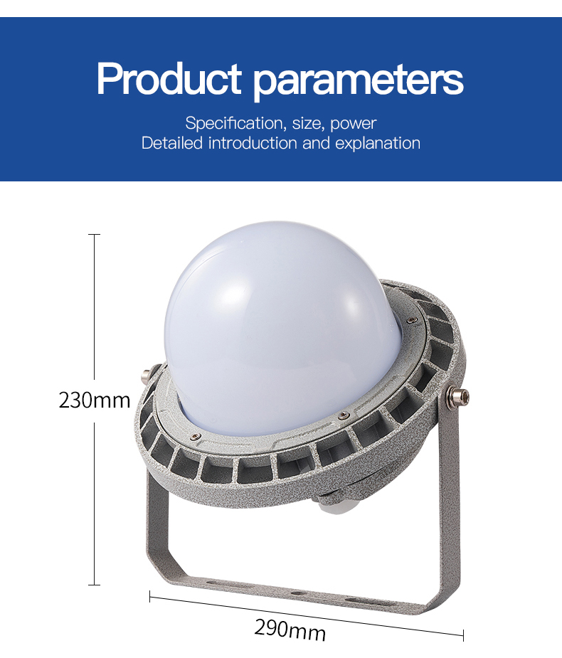Wholesale Price Explosion-Proof Light Ip66 Waterproof Factory 50w 100w 150w Die-cast Aluminum Led Explosion Proof Light