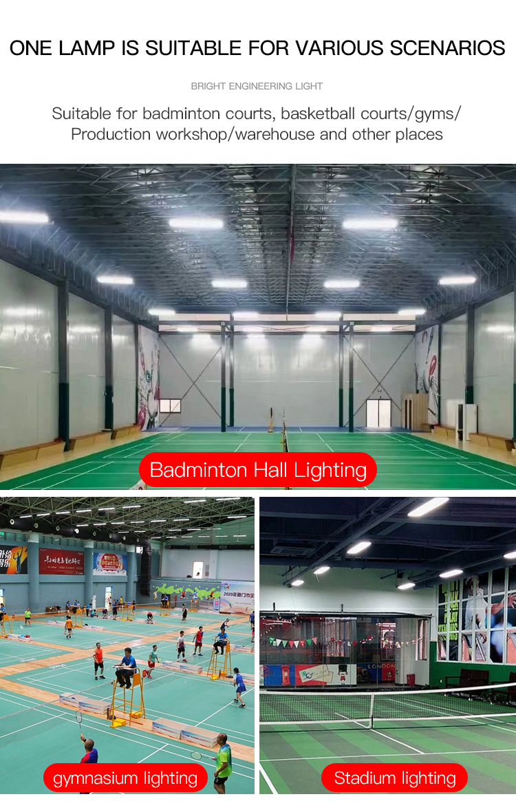 Indoor Badminto<i></i>ncourt Lighting 100W 150W  200W 240watt LED Tennis Light with IP33 Indoor Stadium Light