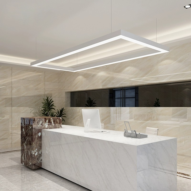 Office Meeting Room LED Rectangular Chandelier Pendant Light PEN720picture2