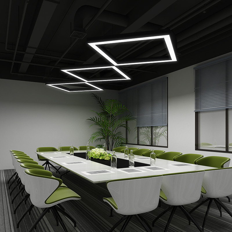 Office Meeting Room LED Rectangular Chandelier Pendant Light PEN720picture3