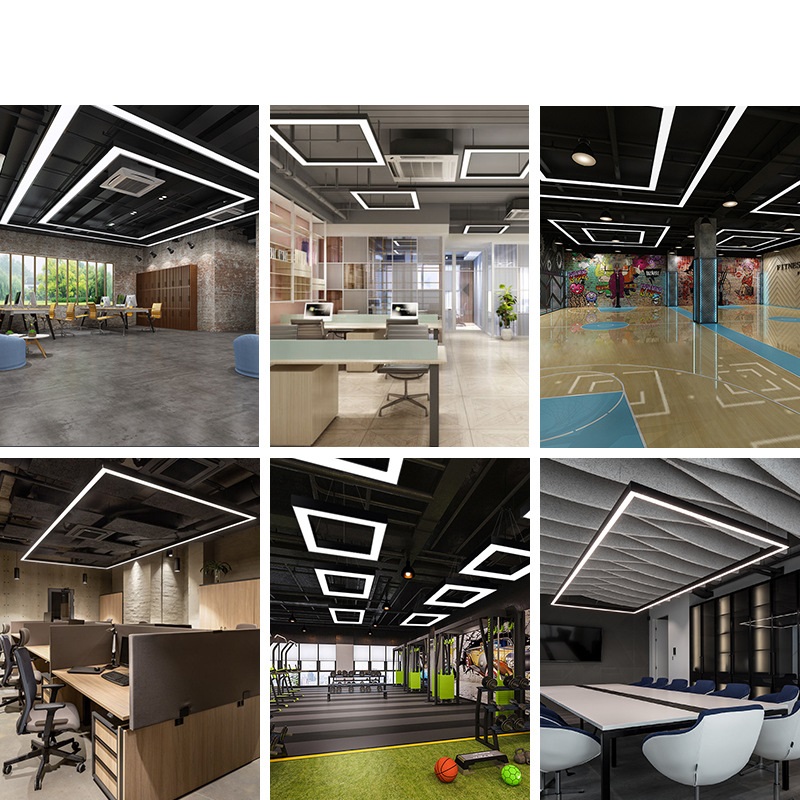 Office Meeting Room LED Rectangular Chandelier Pendant Light PEN720picture6