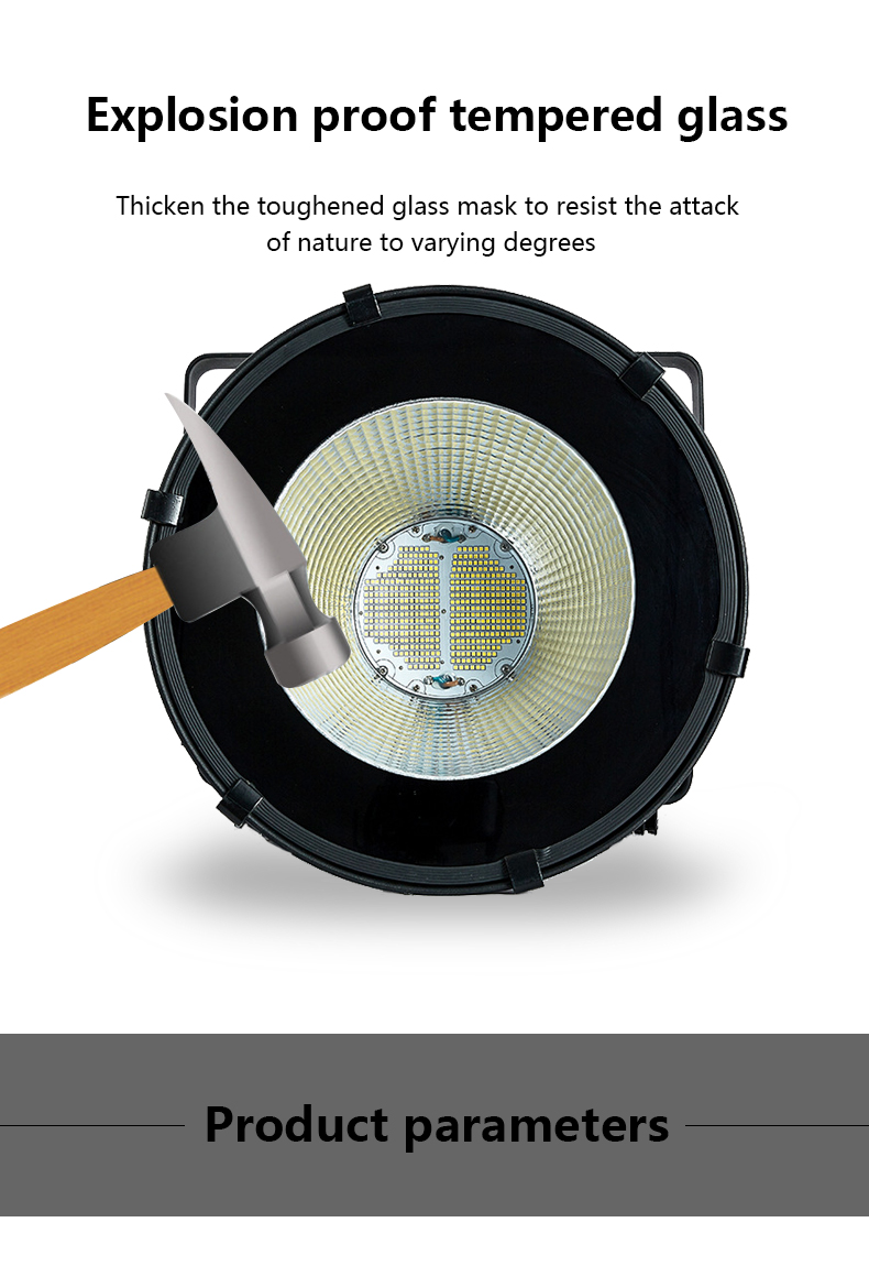 High Quality Outdoor Stadium Flood Light Various Options 100W 200W 300W 500W IP65 for Tennis Court Sports Stadium Gymnasium COB
