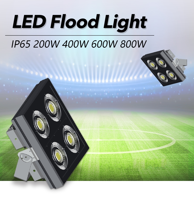 Outdoor Sports Garden LED Flood Light Stadium Reflectors COB Technology Waterproof IP65 Landscape 200W 300W 400W 500W 600W