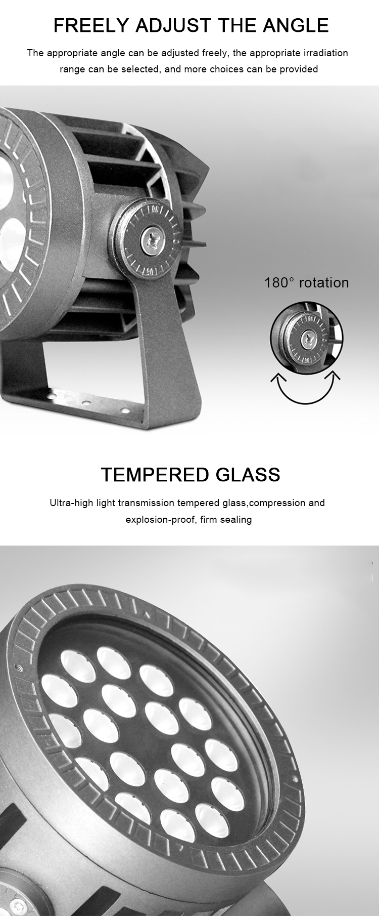 Modern Style Outdoor Garden Landscape Flood Light Aluminum Ip65 Garden Spotlight Projectors Light Led Flood Light