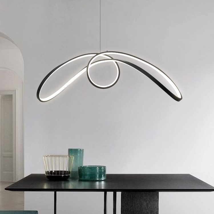 Luxury Dining Room Acrylic Glass Hanging LED Pendant Light PEN740picture2