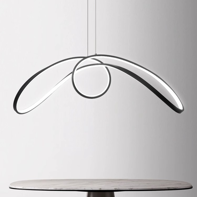 Luxury Dining Room Acrylic Glass Hanging LED Pendant Light PEN740picture3