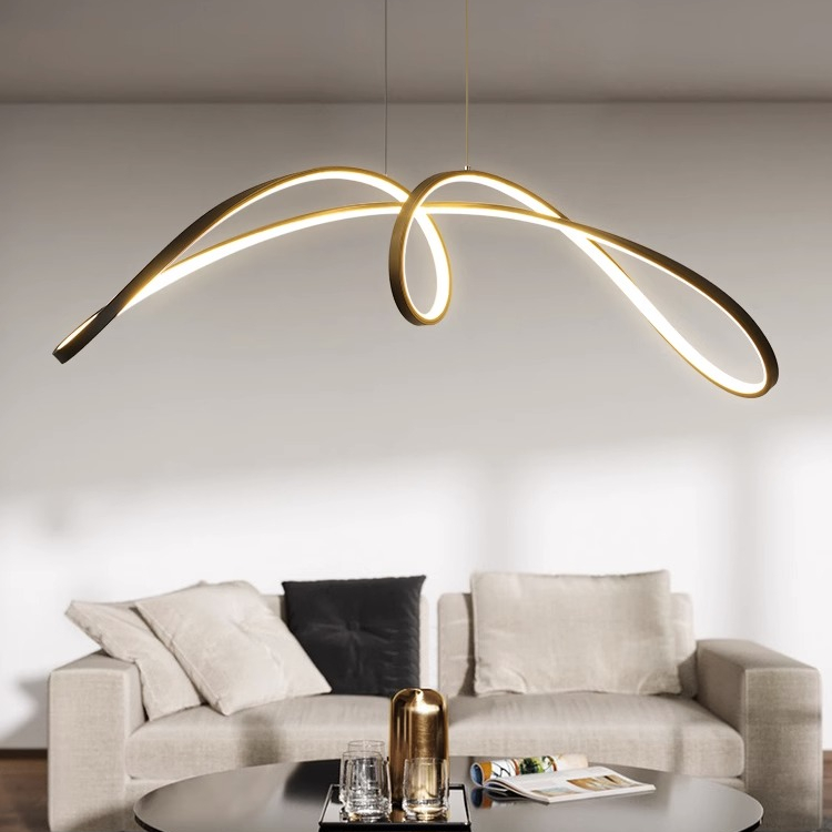 Luxury Dining Room Acrylic Glass Hanging LED Pendant Light PEN740picture4