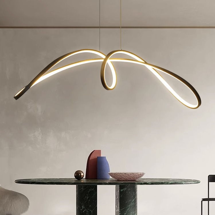 Luxury Dining Room Acrylic Glass Hanging LED Pendant Light PEN740picture5