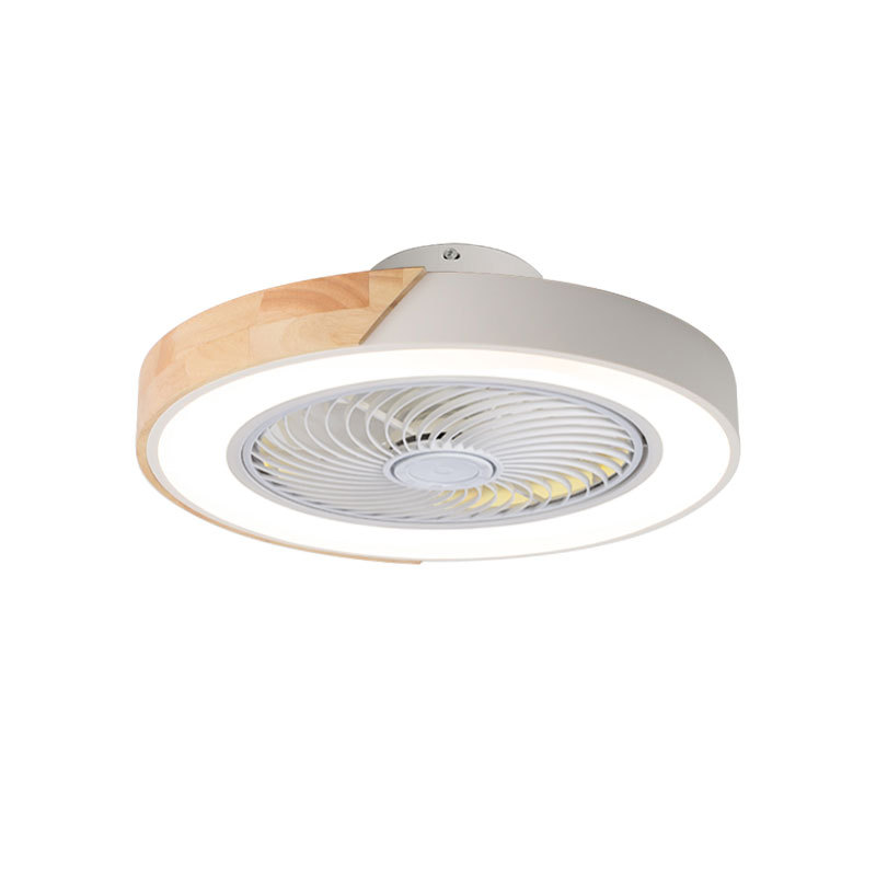 Residential Dimmable Remote LED Wood Ceiling Fan Light CL760