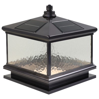 Dual-Use Solar Courtyard Wall Gate and Garden Column LED Pillar Light PLR1400picture1