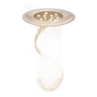 Hotel Villa Spiral Simple Living Room Crystal Chandelier CHA470picture1
