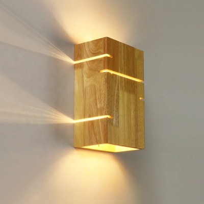 Decoration Bedroom Bedside Luxury Wooden E27 LED Wall Lamp WL3100picture7