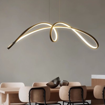 Luxury Dining Room Acrylic Glass Hanging LED Pendant Light PEN740picture7