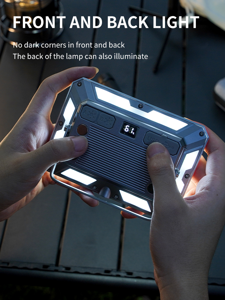 High Power Portable LED Work Light Rechargeable Waterproof Search Light Outdoor Emergency Aluminum ABS Body Cold White Emission