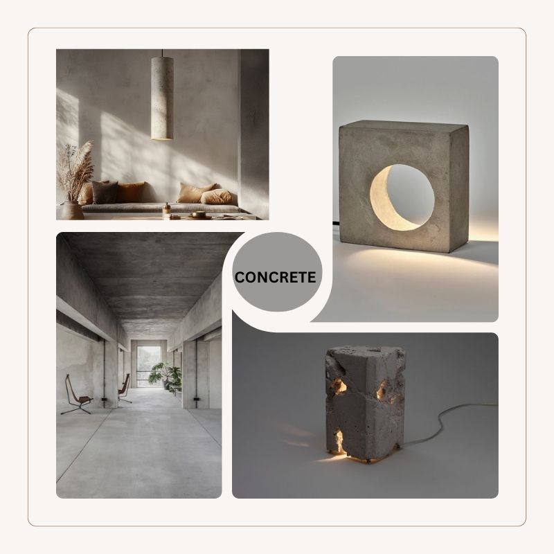 Customizable Modern Designer Geometric Cement Pendant Light for Hotels Restaurants Small Sizes Chandeliers Pendant Lights