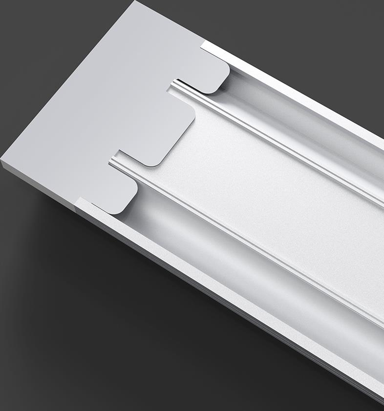 Zho<i></i>ngshan Best Selling LED Slatted Lamp 20W 40W Fixed Ceiling Lamp Is Suitable for Office Kitchen Living Room