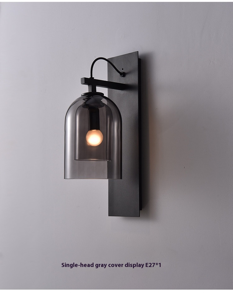 Nordic Modern Minimalist Generation Wall Lamp LED Light Source Creative Wrought Iron for Living Room Bedroom Study Aisle