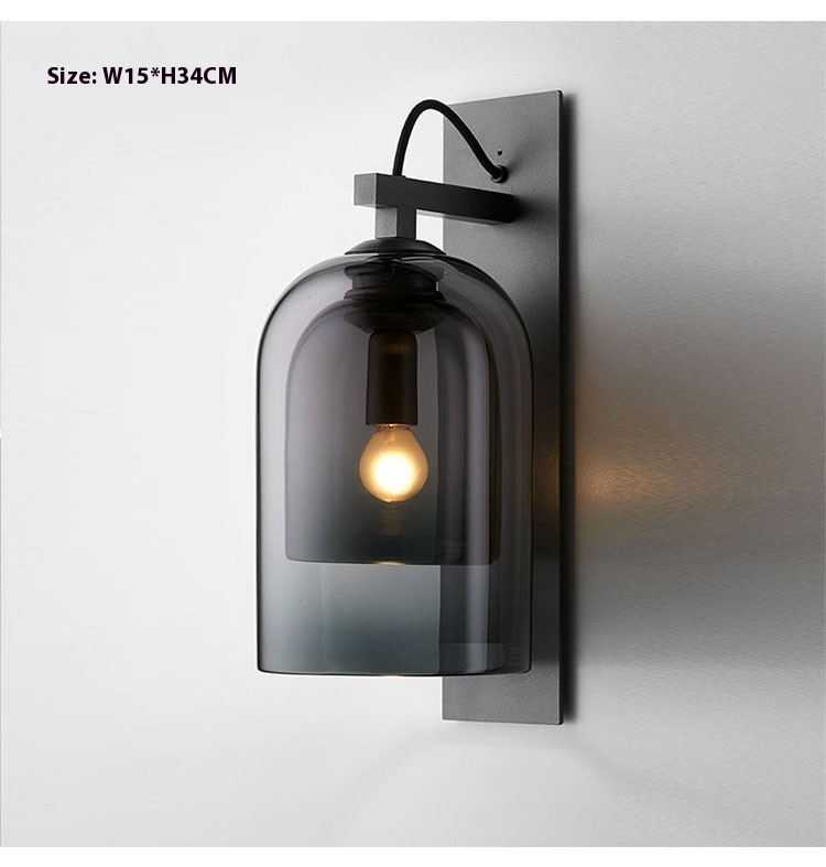 Nordic Modern Minimalist Generation Wall Lamp LED Light Source Creative Wrought Iron for Living Room Bedroom Study Aisle