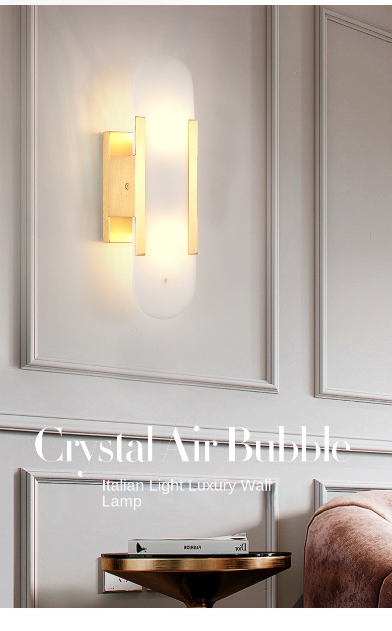 Nordic Creative LED Wall Lamp Light Luxury New Style for Bedroom Living Room Hotel Guest Room Iron Body Wall Lamp Simplicity