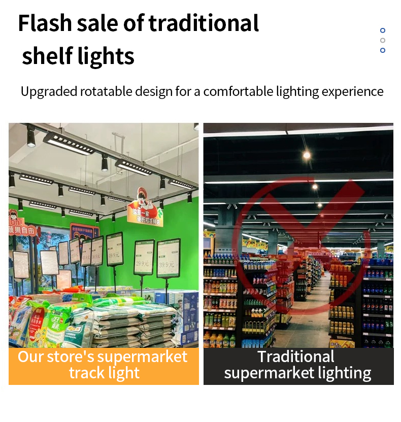 2024 Modern LED Track Light Tunable Spot Adjustable Direction Lamp for Supermarket Superb Linear Track Lighting