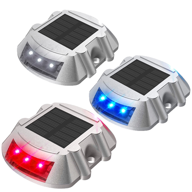 New Flat Ground Solar LED Road Stud Light SRS100