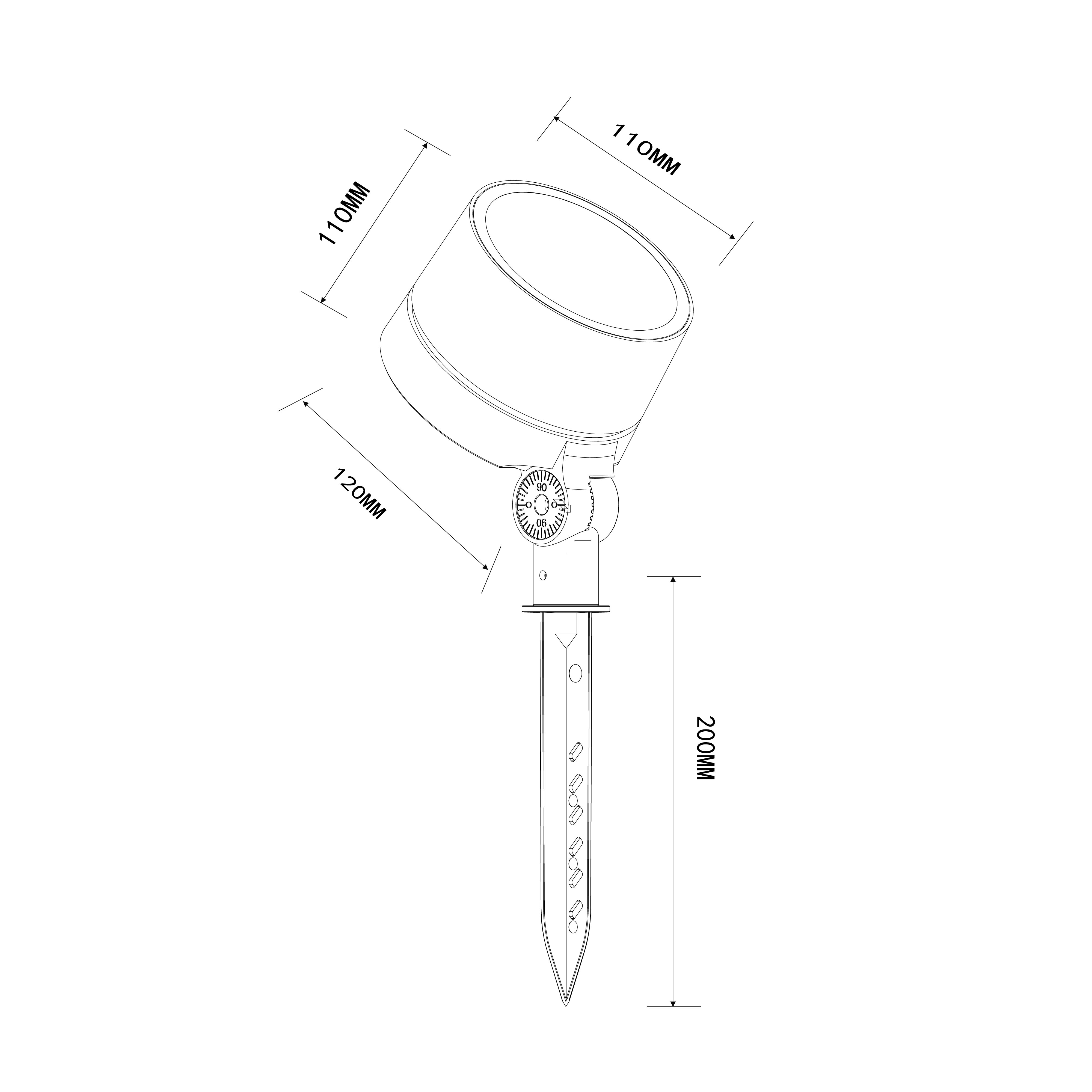 LED Spotlight 15W/20W/30W Surface Installation, Plug-in Installation IP66 Outdoor Led Spotlight