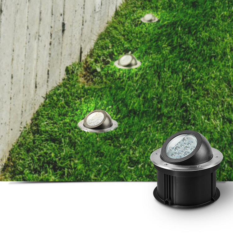 IP67 Aluminium Die Casting Asymmetric LED Ground Light  Waterproof Outdoor Garden Path Spot Recessed Landscape Underground Light