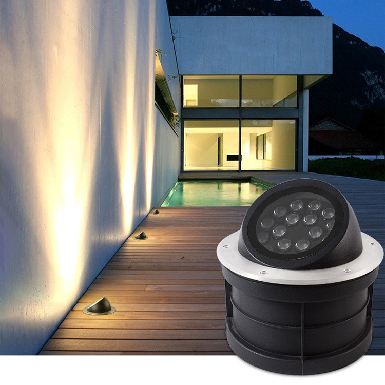 IP67 Aluminium Die Casting Asymmetric LED Ground Light  Waterproof Outdoor Garden Path Spot Recessed Landscape Underground Light