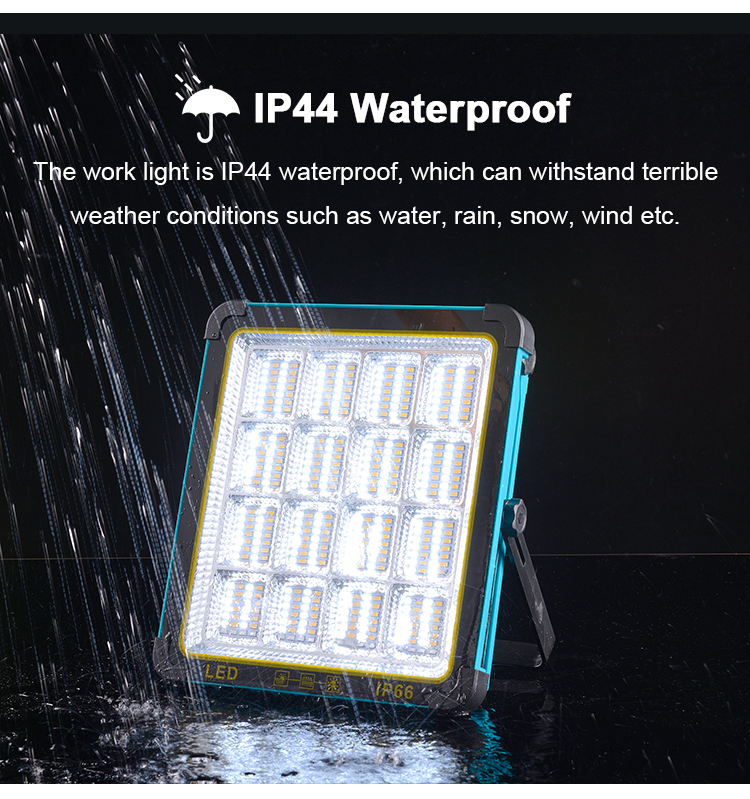 Portable Solar Camping Lantern Light Outdoor Portable White Light Tent Lamp  46W Solar Flood Light