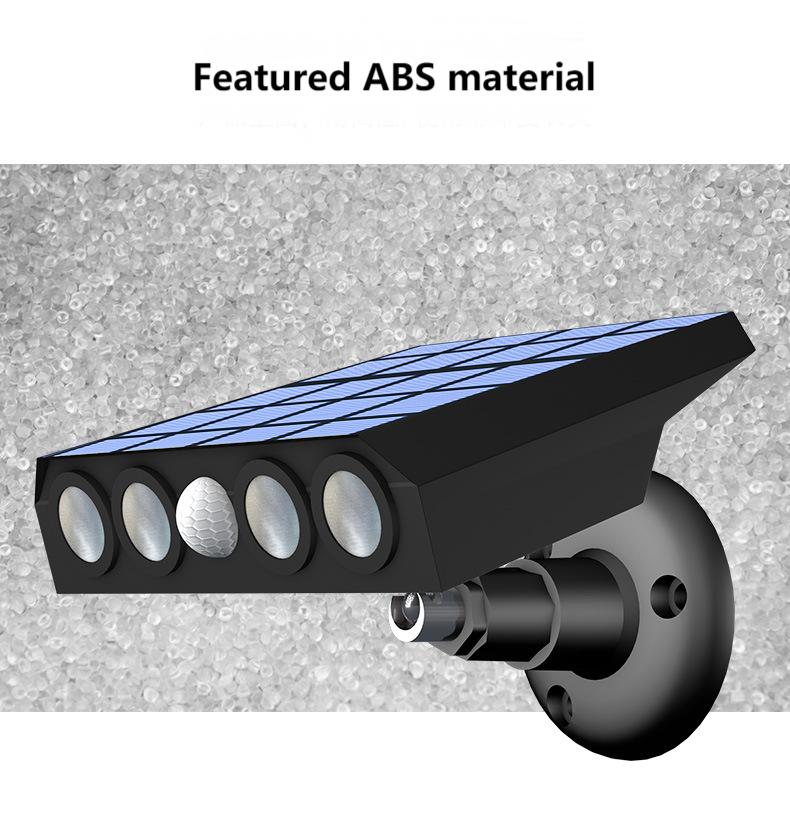 Super Bright IP65 Waterproof Solar Wall LED Garden Lights DC Landscape Intelligent Human Sensing Simulation Camera Anti-theft