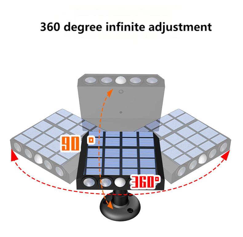 Super Bright IP65 Waterproof Solar Wall LED Garden Lights DC Landscape Intelligent Human Sensing Simulation Camera Anti-theft