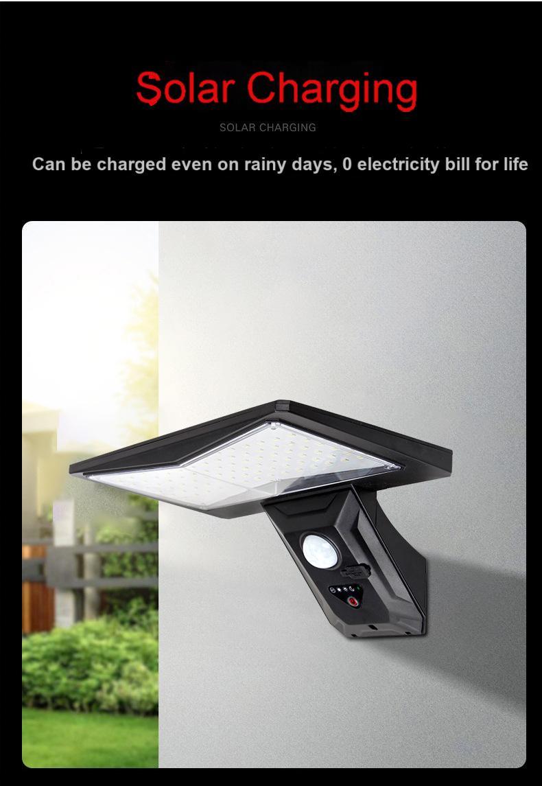 Automatic LED Solar Garden Lights with Human Body Induction IP65 Waterproof Outdoor Lighting