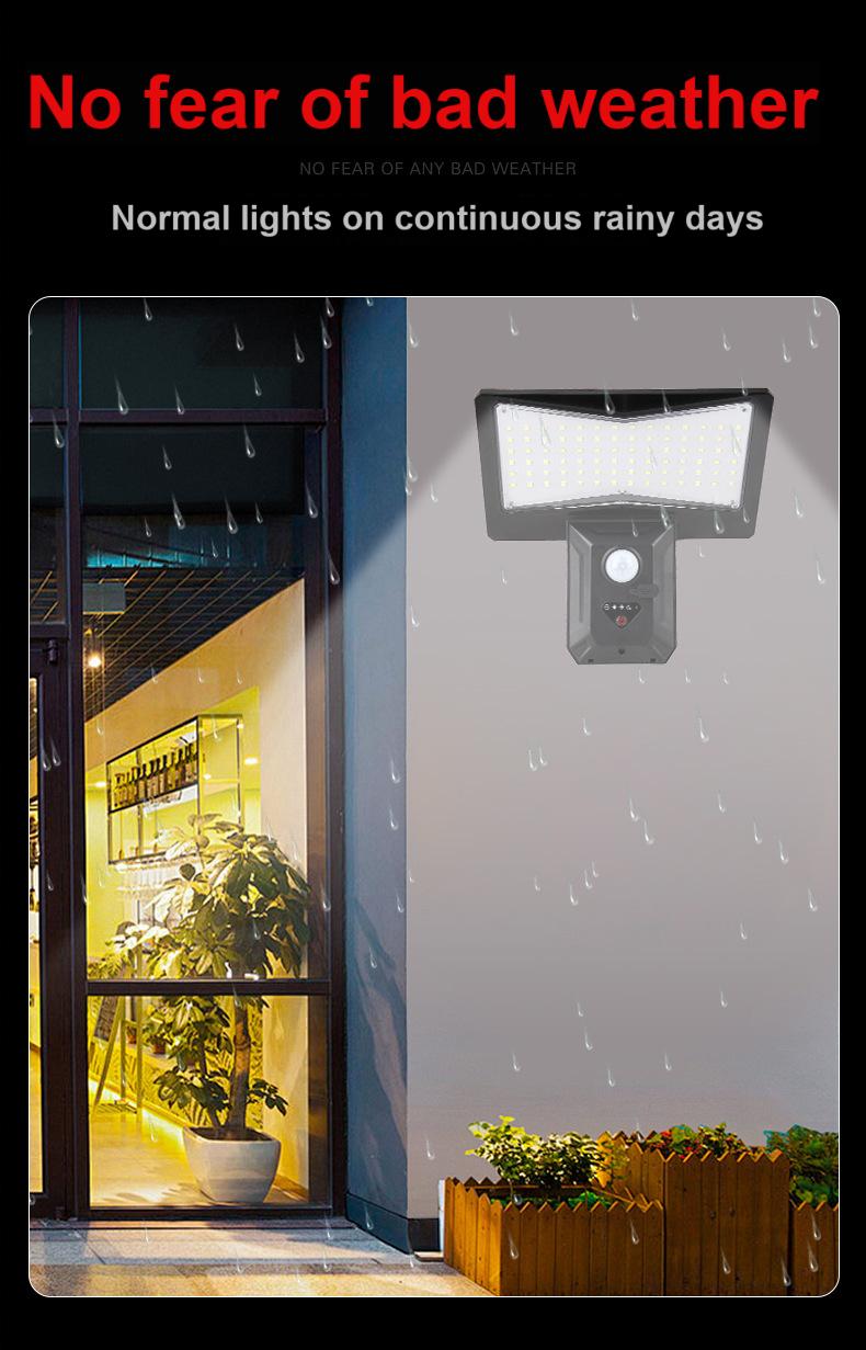 Automatic LED Solar Garden Lights with Human Body Induction IP65 Waterproof Outdoor Lighting