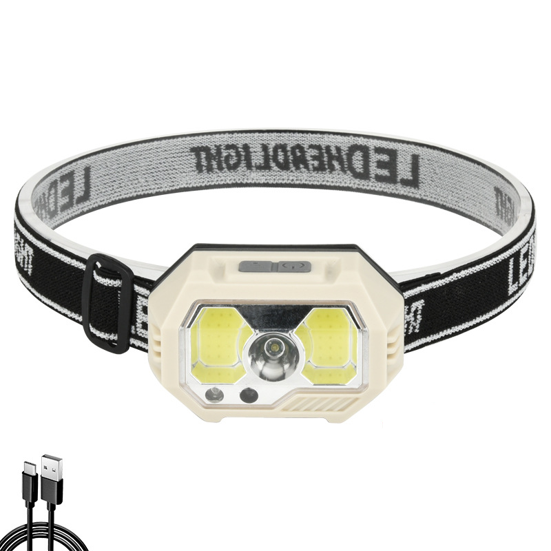 Adjustable Headlamp Rechargeable 1-Pack Super Bright LED Head Lamp Outdoors Flashlight