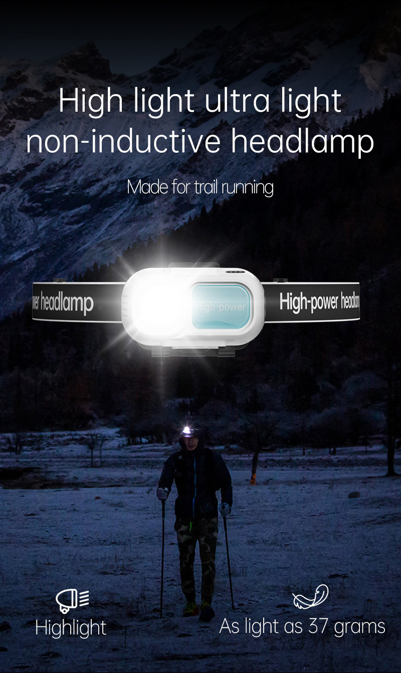 Rechargeable Battery LED Headlamp for Climbing for Outdoor Activities Like Hunting Mining Fishing & Running IP65 Rated
