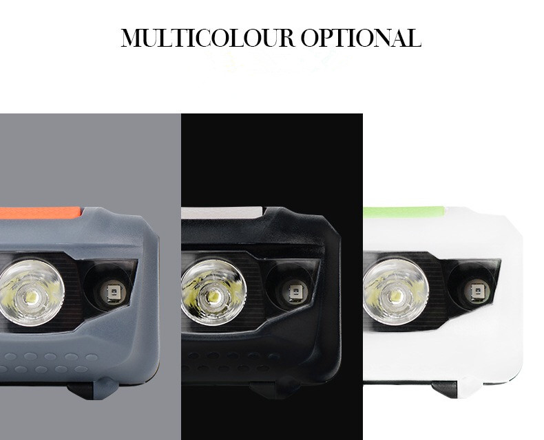 Ningbo Factory Good Price Aaa Type 3w+2 Red Oem Brand Light Led Lamp Torch High Power Head Flashlight