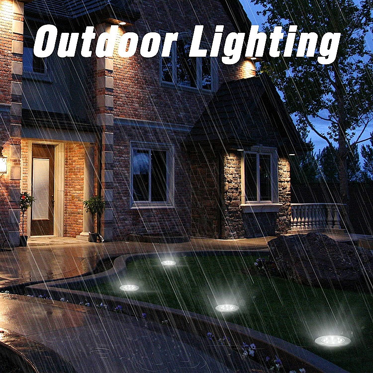 IP66 Remote 3000k 6000k Solar Garden Ground Lights 6W 8W 12W 18W 24W Solar Ground Light